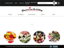 Tablet Screenshot of flowersonthehilltop.co.nz